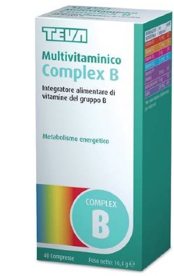 MULTIVITAMINICO COMPLEX B TEVA 40 COMPRESSE 16