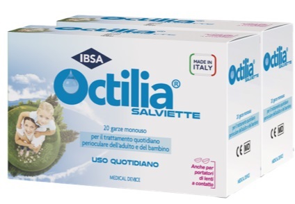 SALVIETTE PERIOCULARI OCTILIA BIPACK 20+20 GARZE MONOUSO