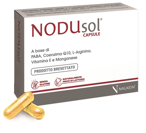 NODUSOL 30 CAPSULE 610 MG PRODOTTO BREVETTATO SENZA GLUTINENATURALMENTE PRIVO DI LATTOSIO