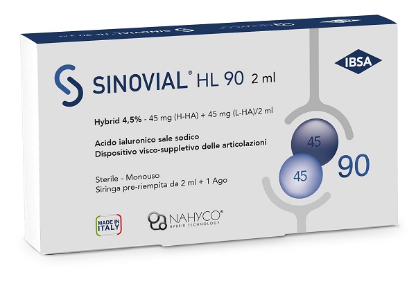 SIRINGA INTRA-ARTICOLARE SINOVIAL HL 90 ACIDO IALURONICO SALE SODICO 4