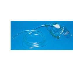 MASCHERA PER OSSIGENOTERAPIA MEDIA CONCENTRAZIONE CON 2 TUBIPROLUNGA 2 METRI