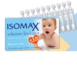 Isomax Soluzione Fisiologica Nasale Oculare Aerosolterapia 20x5ml