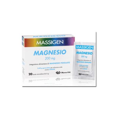 Massigen Magnesio 20 Bustine Gusto Limone Senza Glutine