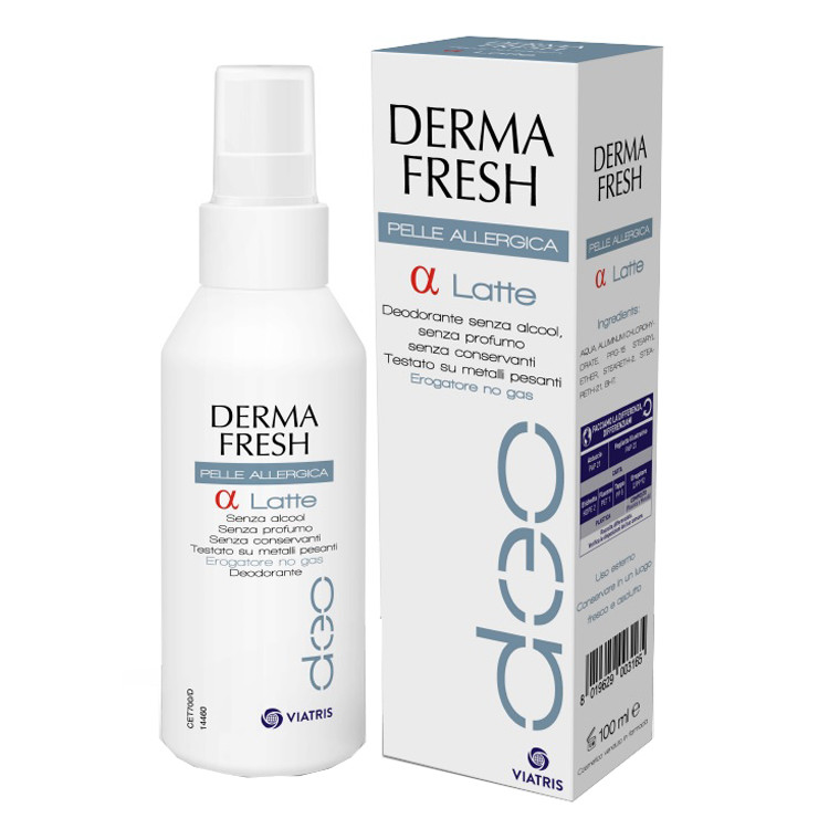 Dermafresh Pelli Allergiche Alfa Latte Deodorante 100ml