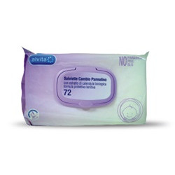 ALVITA BABY SALVIETTE CAMBIO PANNOLINO 72 PEZZI