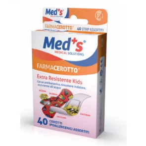 Cerotto Meds Strip Kids Ipoallergenico Assortiti 40pz