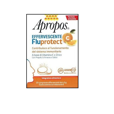 APROPOS FLUPROTECT EFFERVESCENTE C 20 COMPRESSE