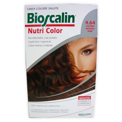 Bioscalin Nutri Color 4,64 CASTANO MOGANO RAME Sincrob 124 ml