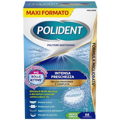 Polident Intensa Freschezza Pulitore Quotidiano 66 Compresse