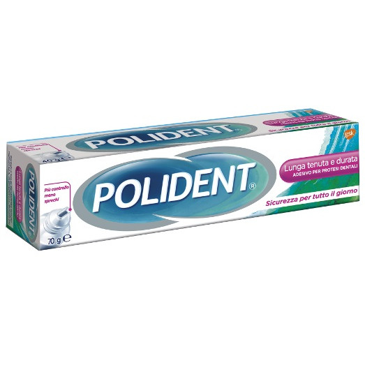 Adesivo Protesi Dentali Polident Lunga Tenuta 70g