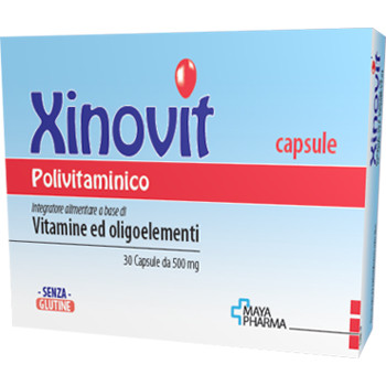 XINOVIT POLIVITAMINICO 30 CAPSULE DA 500 MG SENZA GLUTINE NATURALMENTE PRIVO DI LATTOSIO