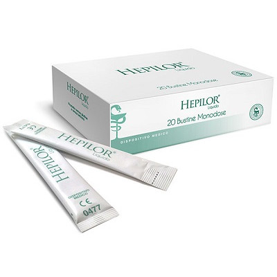 HEPILOR LIQUIDO 20 BUSTINE MONODOSE DA 10 ML SENZA GLUTINE SENZA LATTOSIO