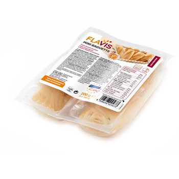 FLAVIS MINI BAGUETTE PANINI BIANCHI APROTEICI 2 PEZZI DA 100G