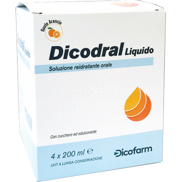 Dicodral Liquido Soluzione Reidratante Orale 4x200ml