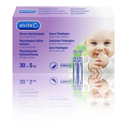 SOLUZIONE FISIOLOGICA ALVITA 30 FIALE X 5 ML