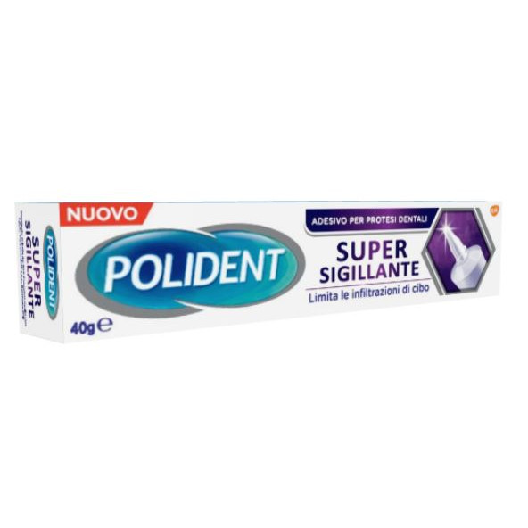 Polident Super Tenuta+Sigillante Adesivo Protesi Dentale 40g