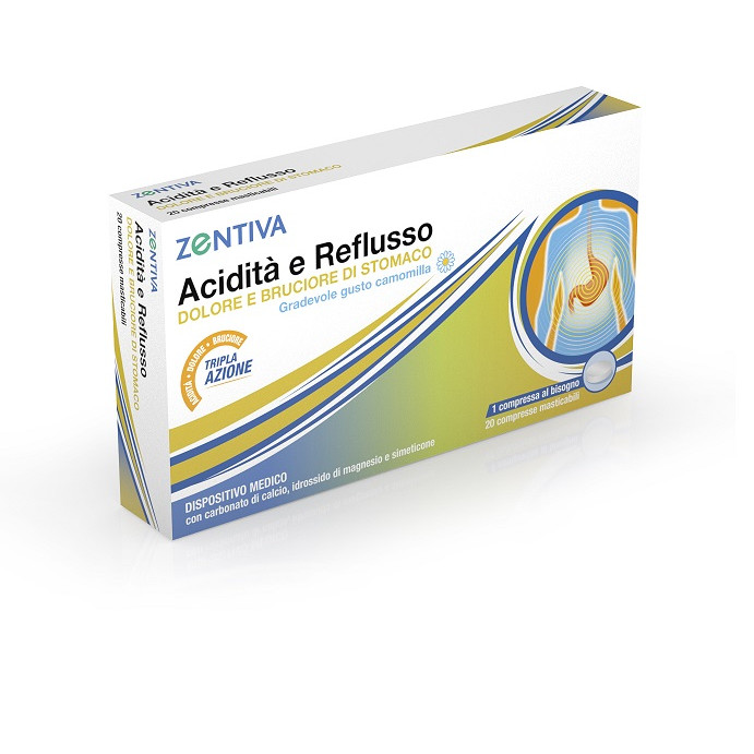 ZENTIVA ACIDITA' REFLUSSO 20 COMPRESSE MASTICABILI
