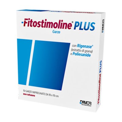 GARZA FITOSTIMOLINE PLUS 10X10 CM 10 PEZZI