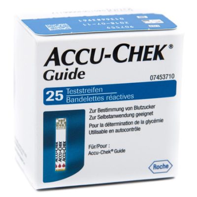 Strisce Misurazione Glicemia Accu-Chek Guide 25 Pezzi
