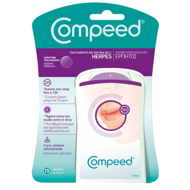 Compeed Trattamento dell'Herpes Labiale 15 Pezzi