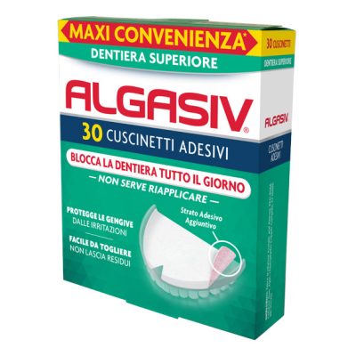Algasiv Adesivo per Protesi Dentaria Superiore 30 Pezzi