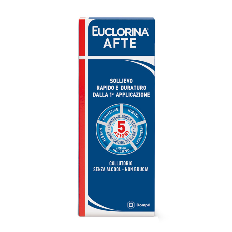 Euclorina Afte Collutorio Senza Alcool 120 ml