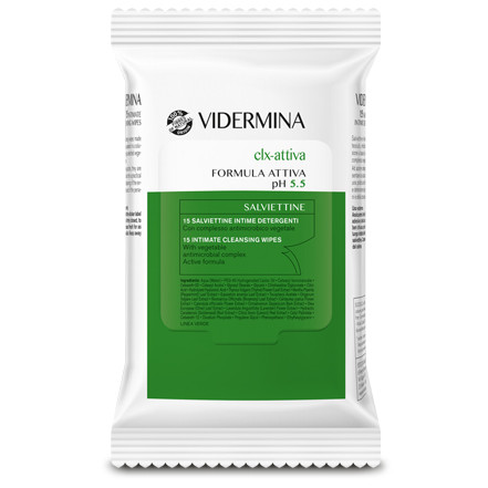 VIDERMINA CLX ATTIVA 15 SALVIETTE INTIME DETERGENTI