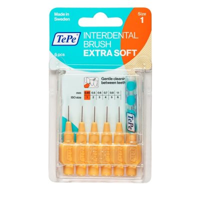 TEPE SCOVOLINO XSOFT ARANCIONE 0,45 MM 6 PEZZI
