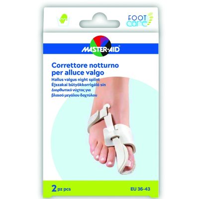 Correttore Notte Alluce Valgo Master-Aid Footcare 36-43 2 Pezzi