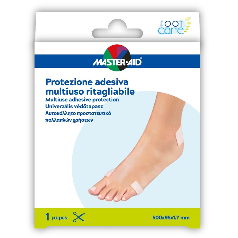 Protezione Adesiva Multiuso Master-Aid Footcare Ritagliabile 50x9,5 cm