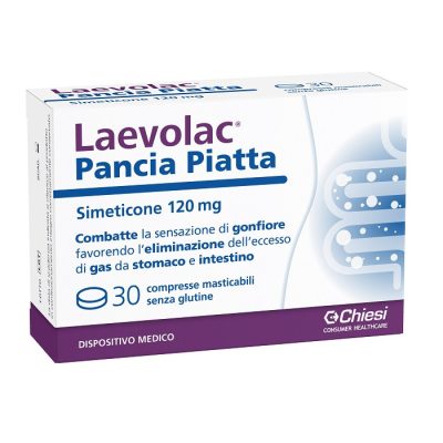 Laevolac Pancia Sgonfia 30 Compresse Masticabili senza Glutine
