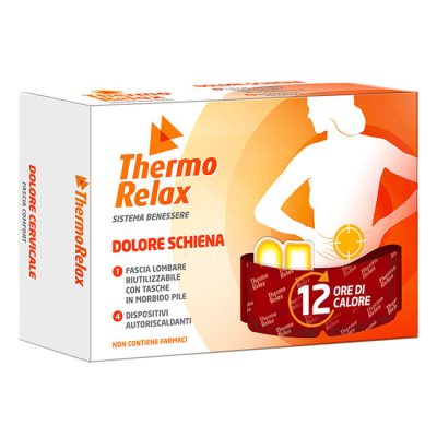 Thermorelax Fascia Lombare Dolore Schiena + 4 Dispositivi Autoriscaldanti