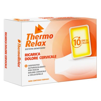 Thermorelax Ricarica per Fascia Dolore Cervicale 6 Dispositivi Autoriscaldanti
