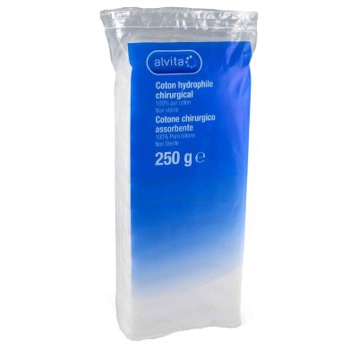 COTONE CHIRURGICO IDROFILO ALVITA 100% PURO COTONE 250 G