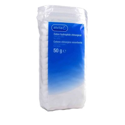 COTONE CHIRURGICO IDROFILO ALVITA 100% PURO COTONE 50 G