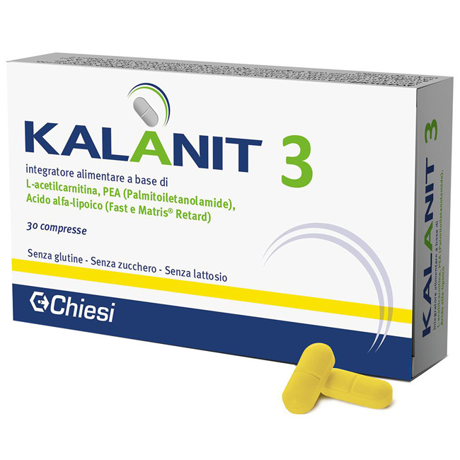 KALANIT 3 30 COMPRESSE DA 1475 MG SENZA GLUTINE, SENZA LATTOSIO, SENZA ZUCCHERI