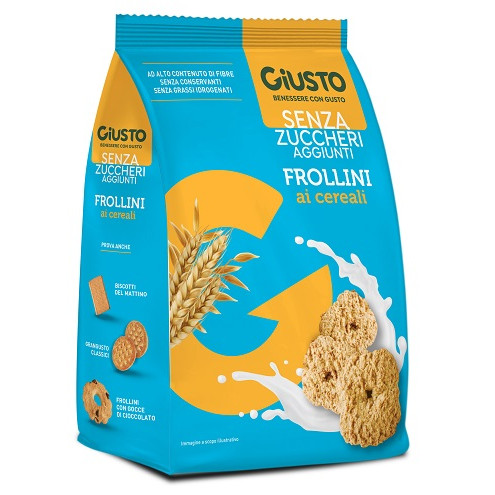 GIUSTO SENZA ZUCCHERO FROLLINI AI CEREALI SENZA ZUCCHERO 350G