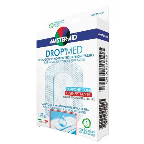 Medicazione Master-Aid Drop Med 10x10 cm 5 pezzi