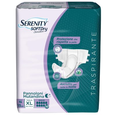Serenity SD Sensitive Maxi Mutandina XL 15 pezzi