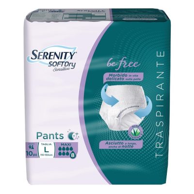 Serenity Pants SD Sensitive Be Free Maxi L 10 pezzi
