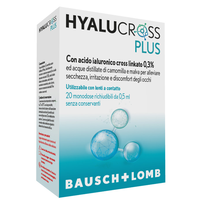 Hyalucross Plus 20 Flaconcini Monodose da 0,5 ml