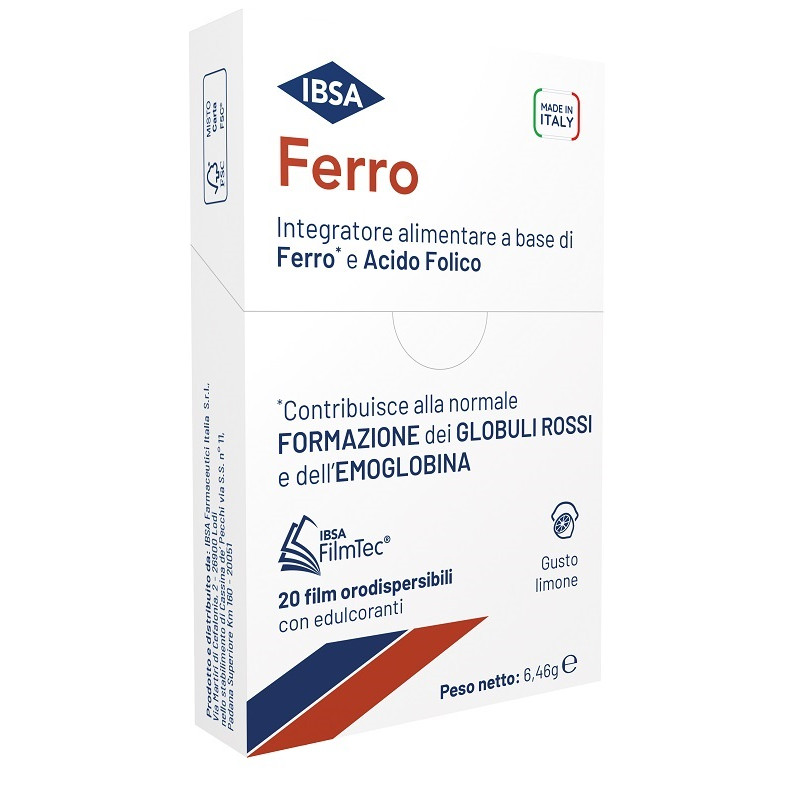 Ferro IBSA 20 Film Orodispersibili Limone