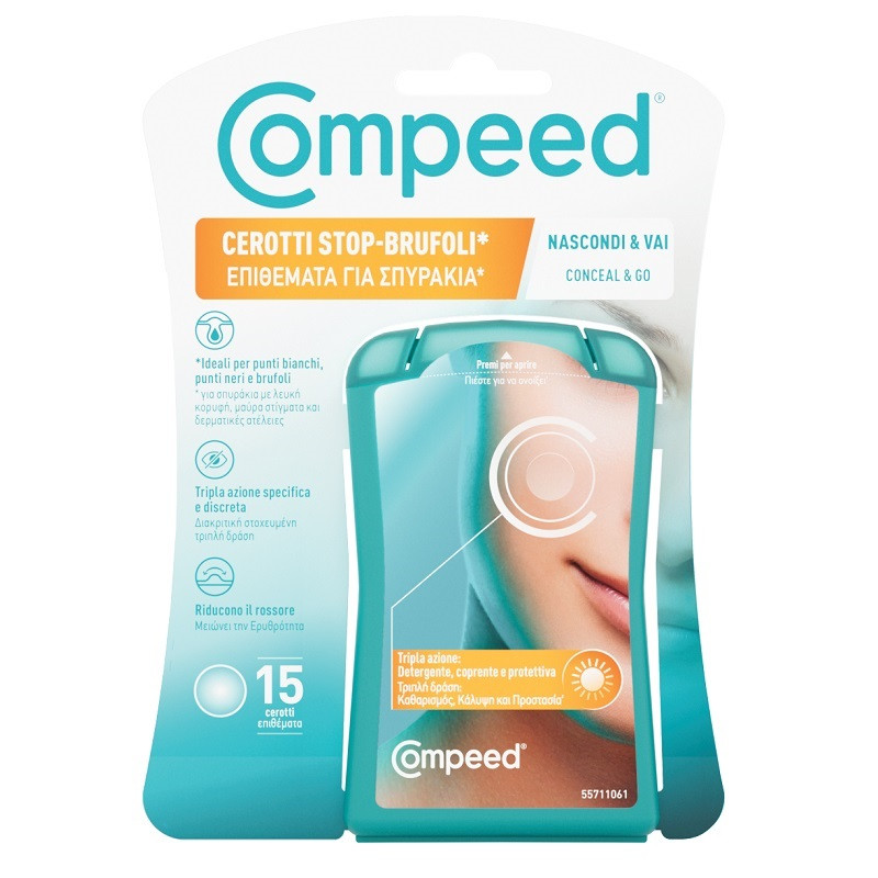Compeed Cerotti Stop Brufoli Nascondi&Vai 15pz