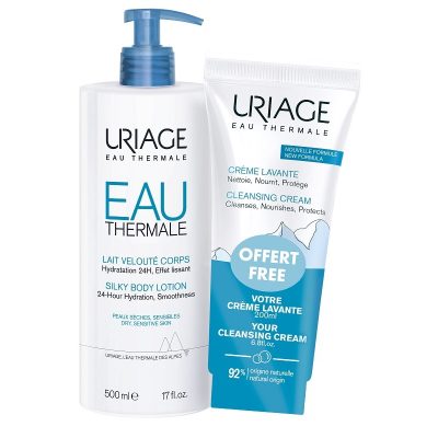 Uriage Silky Body Lotion 500 ml + Cleansing Cream 200 ml