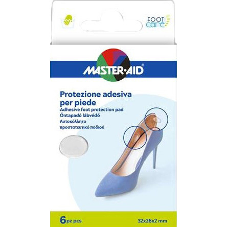 Protezione Adesiva Master-Aid Footcare Trasparente Mix 6 Pezzi