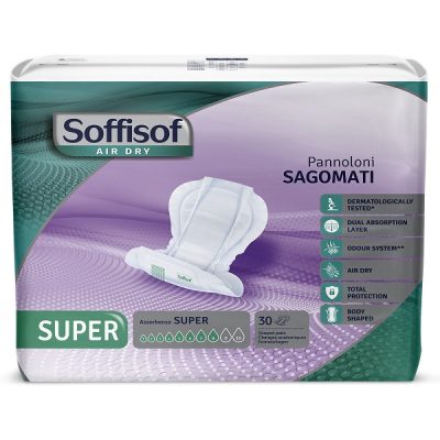 PANNOLONE SOFFISOF AIR DRY SAGOMATO SUPER 30 PEZZI