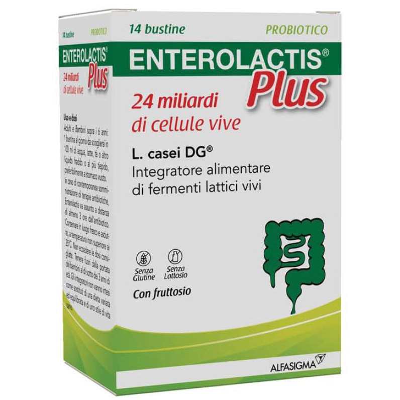 Enterolactis Plus 14 Bustine Fermenti Lattici