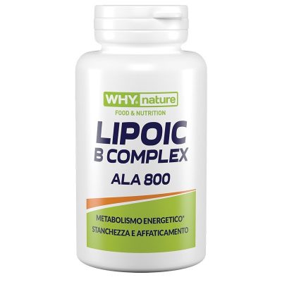 WhyNature Lipoic B Complex ALA 800 90 Compresse Senza Glutine