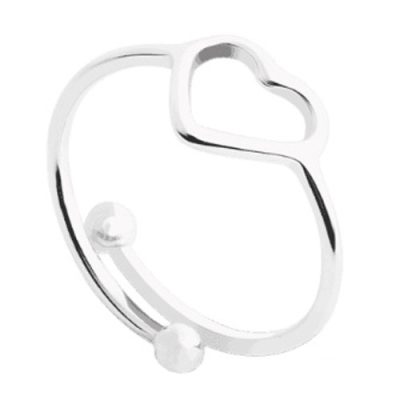 Margutta Anello Gea in Acciaio con Cuore