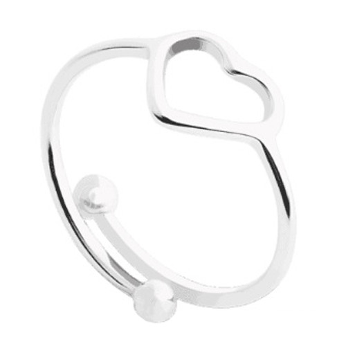 Margutta Anello Gea in Acciaio con Cuore